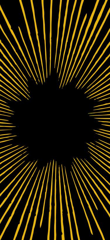 Rays, stars and specs. Yellow rays, stars and specks in space.