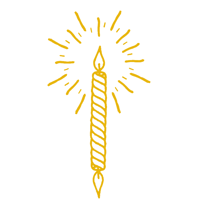 Yellow glowing candle ilustration. Yellow glowing candle ilustration.